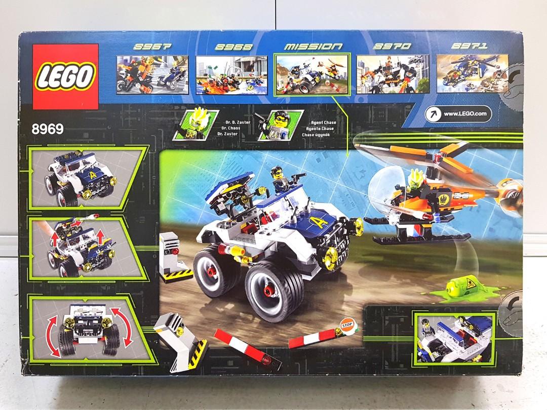 Lego Agents 2.0 8969 4 Wheeling Pursuit MISB Hobbies Toys
