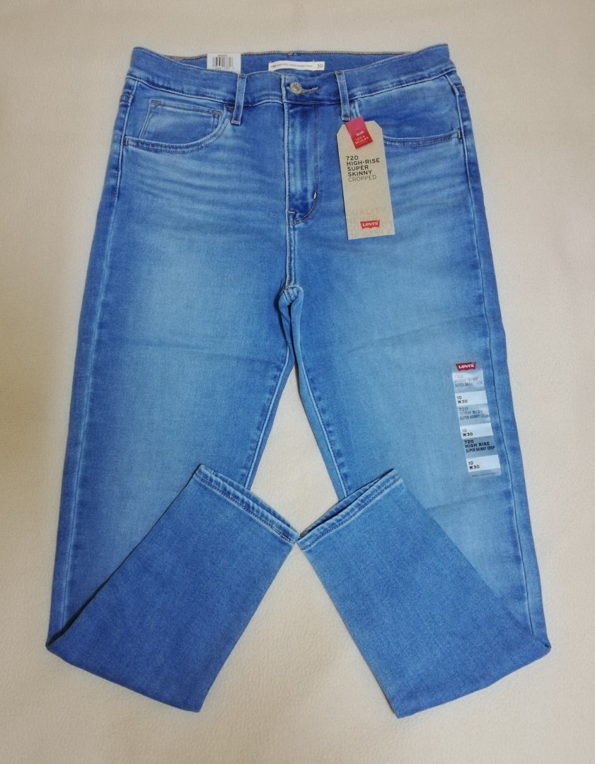 Levi's® High Rise super skinny cropped, Women's Fashion, Bottoms, Jeans on  Carousell