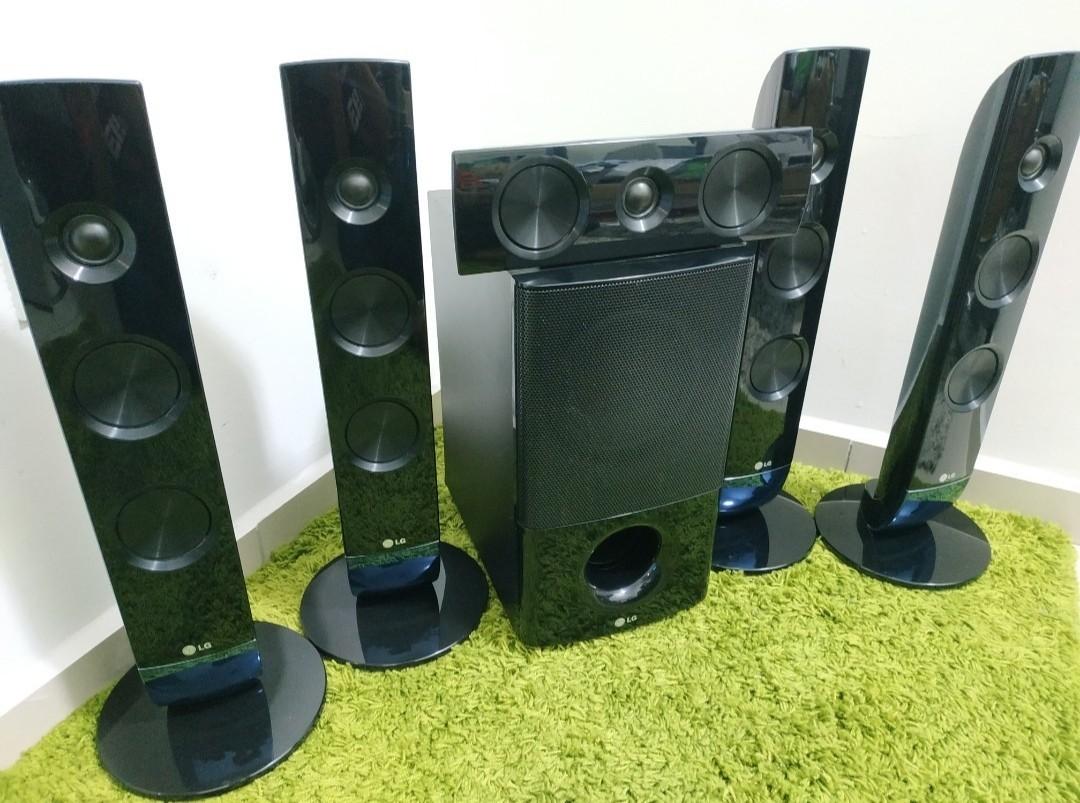 LG 5.1 1000w Home Theater speaker set, Audio, Soundbars, Speakers