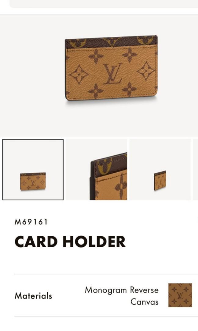 Louis Vuitton M69161 Card Holder Reverse Monogram Canvas