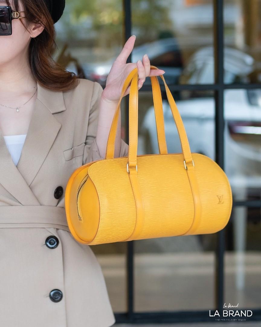 LV Epi Papillon Yellow, Women's Fashion, Bags & Wallets, Purses & Pouches  on Carousell