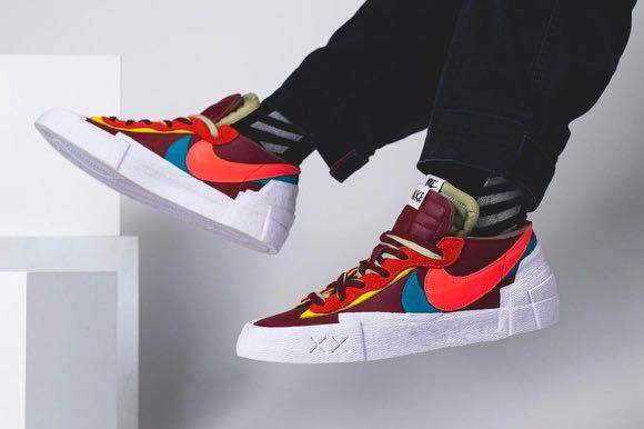 FULL SIZES] Kaws x Sacai x Nike Blazer Low Team Red, Men's Fashion,  Footwear, Sneakers on Carousell