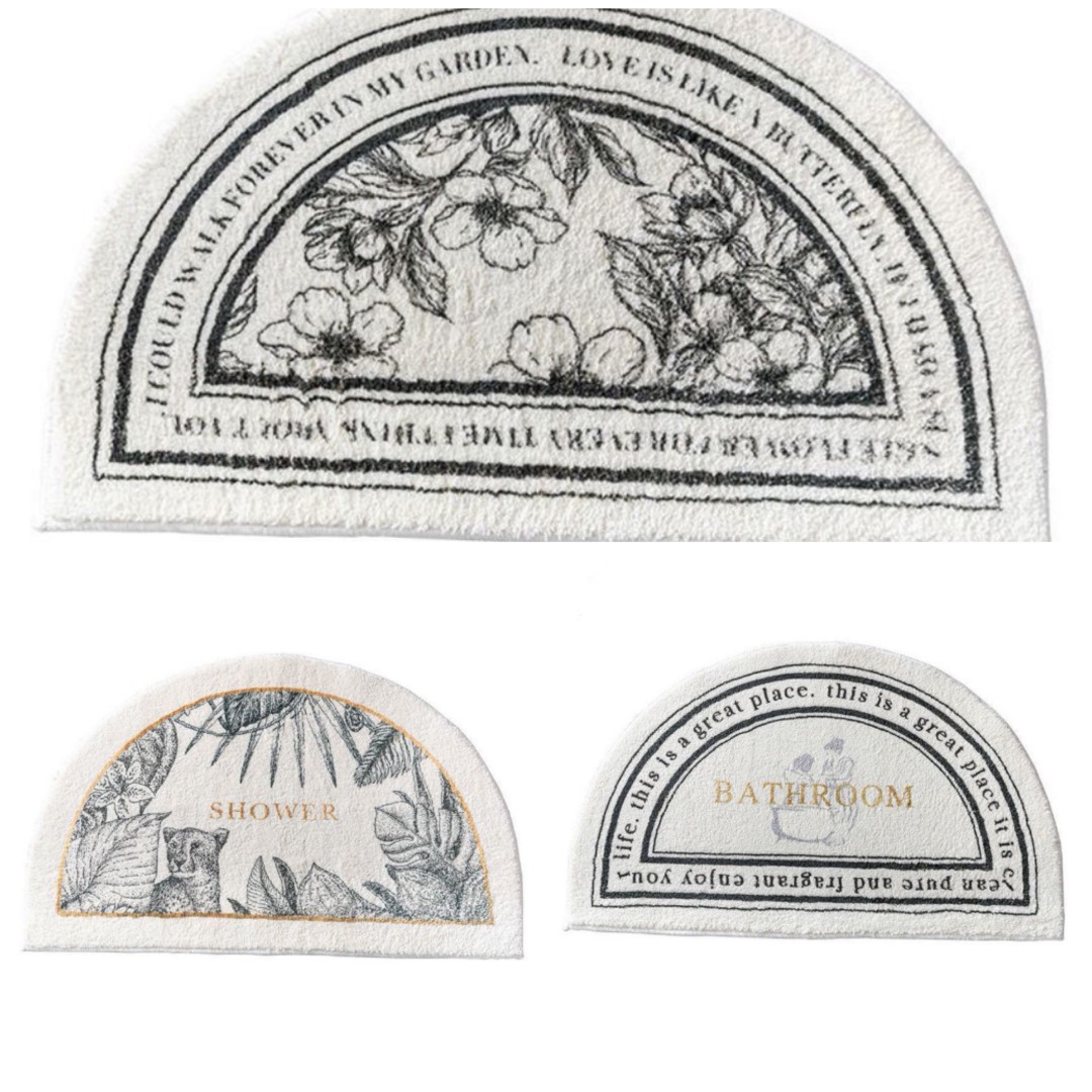 Minimalist Doormat (Half Circle), Furniture & Home Living, Home Decor