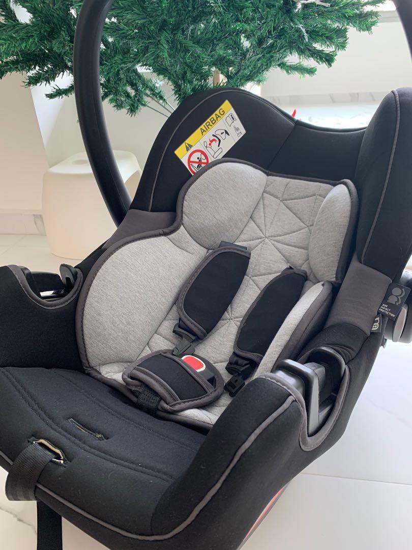 Mothercare Ziba Infant Carrier Grey and Black, Babies & Kids, Going