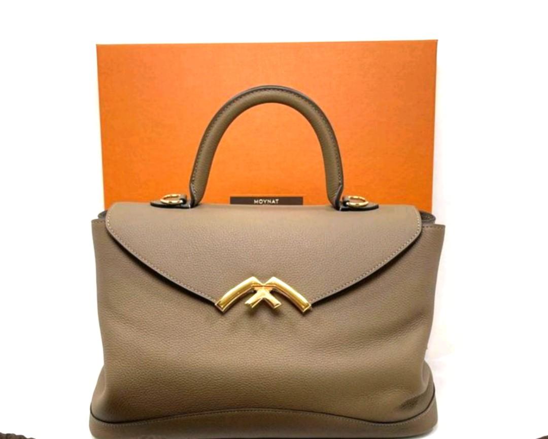 Luxury Designer Moynat Gabrielle rose Gold bag gold hardware