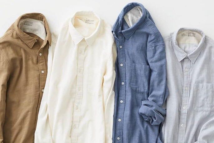 Muji Chambray Shirt, Women's Fashion 