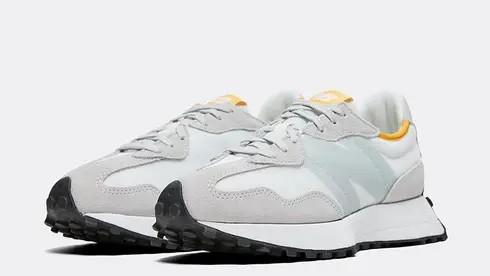 new balance 327 white grey yellow