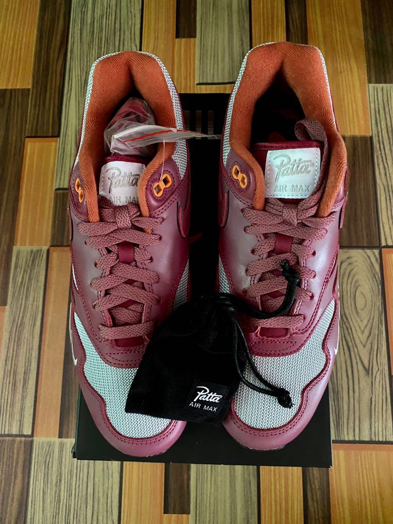 NIKE AIR MAX 1 x PATTA Maroon