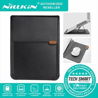 Nillkin Laptop Sleeve Case Laptop Stand Adjustable, Computer Shock Resistant Bag with Mouse Pad for 13" MacBook Pro and MacBook Air, XPS 13,Surface Book 13.5", 12.9" New iPad Pro 4th 3rd, Gray