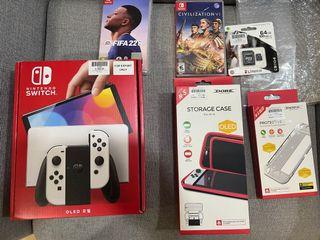 Nintendo Switch OLED Korea Export Set (White)