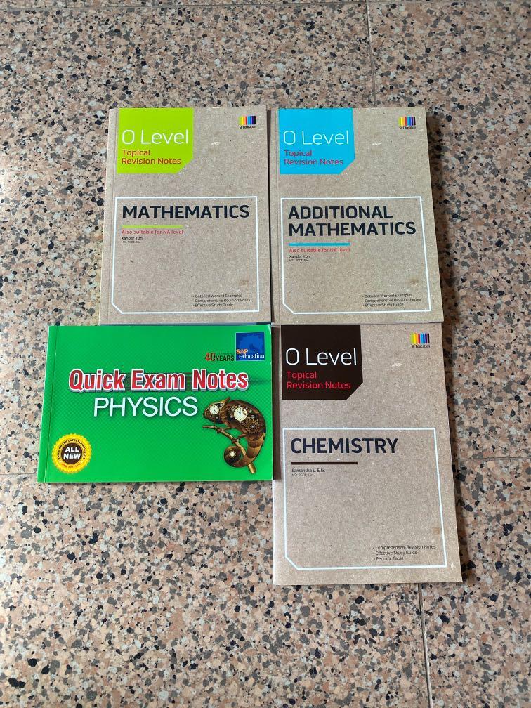 O Level Topical Revision Notes chem chemistry physics math amath ...