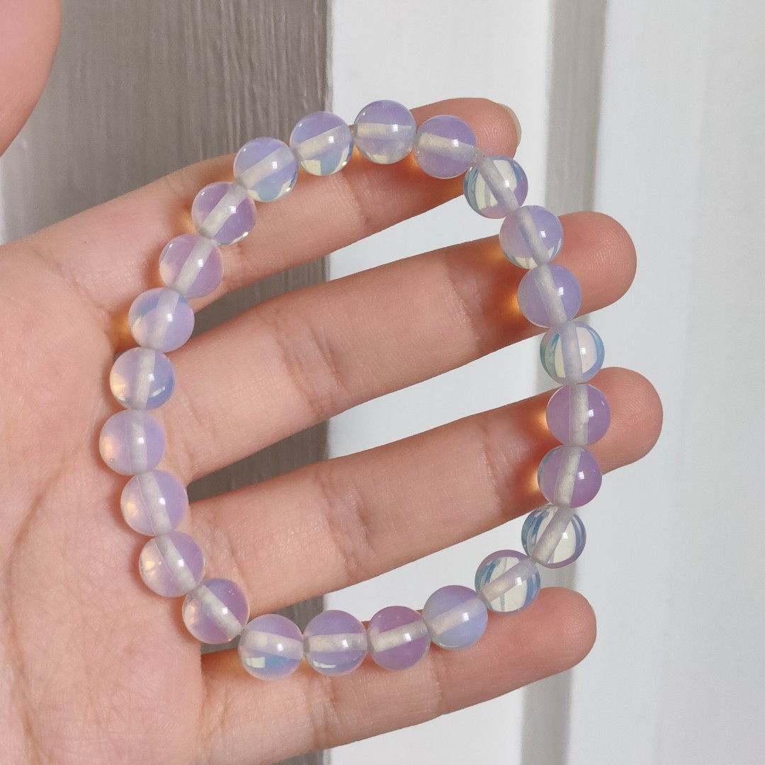 Opalite Bracelet (assorted. man made. approx. 10mm round beads) – Inspire  Me Online