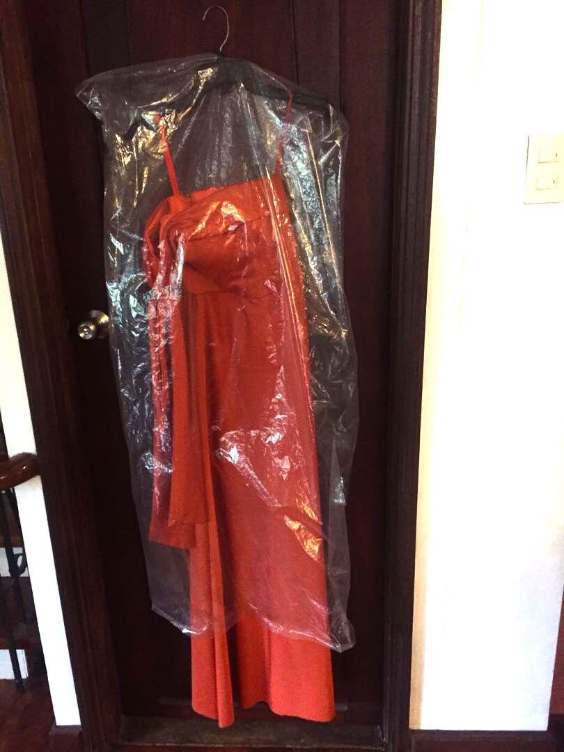 Orange one shoulder strapped dress with a bow (Category: Dresses) located in Manila. Submitted by catdelro (Listing ID 1128148941, Image 3). Description: - I just wore this once for my sister’s wedding, just this March 2021. - I had this tailor made, comes with a plastic to protect the dress. - There are no holes, discolorations or any defects so it is still good as new! - Please buy this!!! as I am decluttering my closet of the things I don’t us