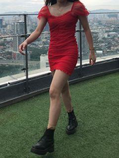 PARTY RED DRESS (M)