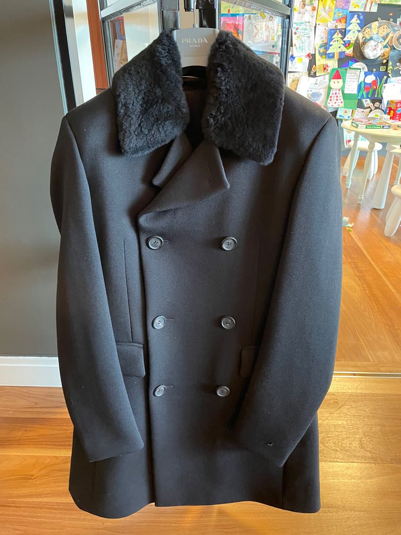 prada alpaca coat