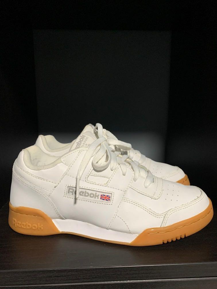 Reebok classic discount white gum sole