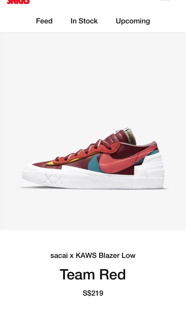 KAWS x NIKE Blazer Team Red