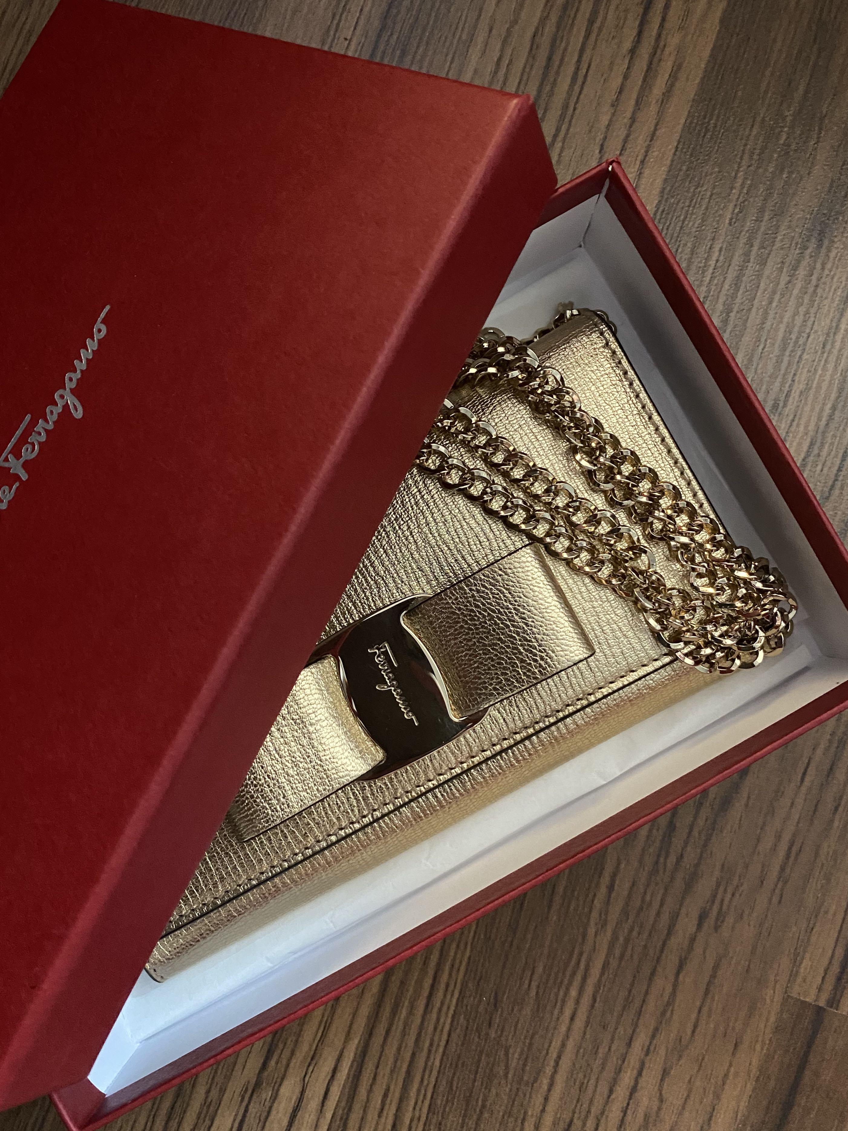 Salvatore Ferragamo Mini WOC, Luxury, Bags & Wallets on Carousell