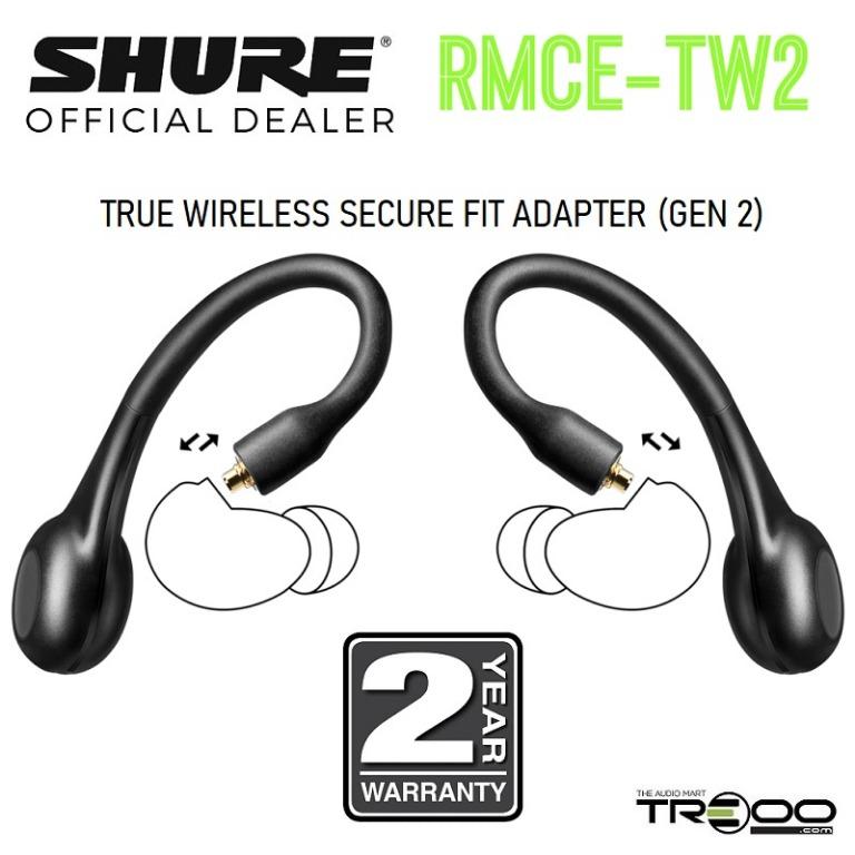 Official Shure RMCE TW2 True Wireless Secure Fit Adapter Gen 2
