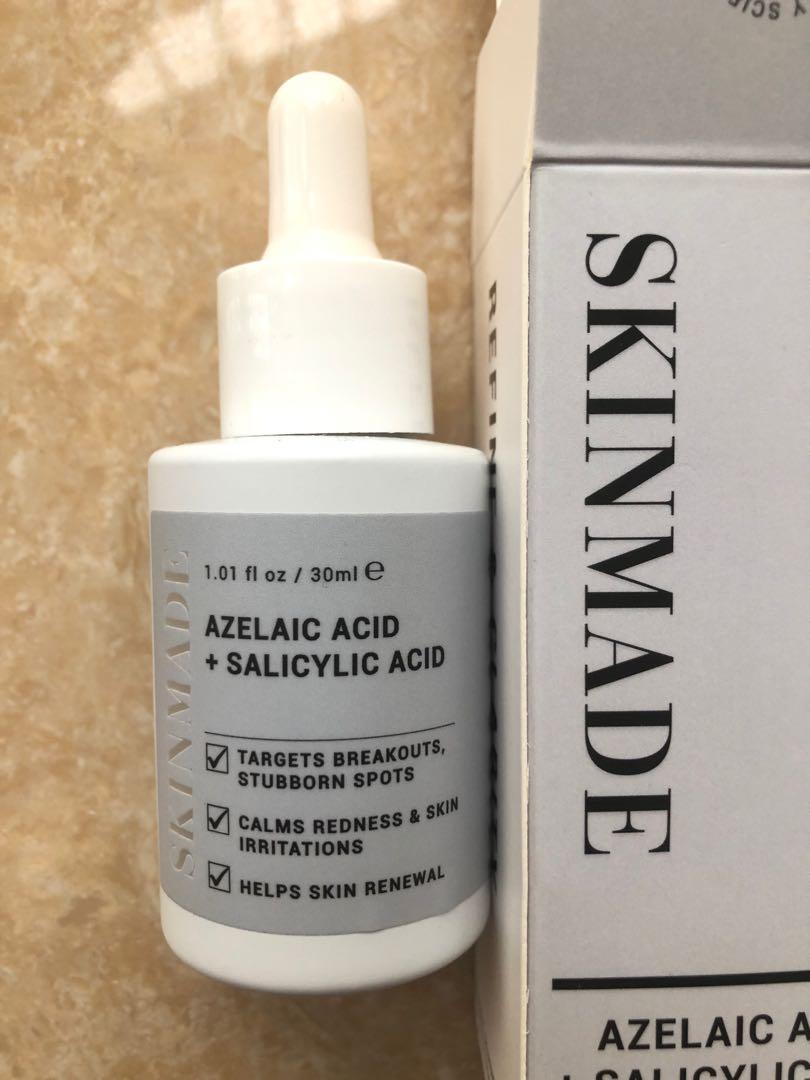 Skinmade Azelaic Acid + Salicylic Acid Serum, Health & Nutrition, Health Supplements, Vitamins