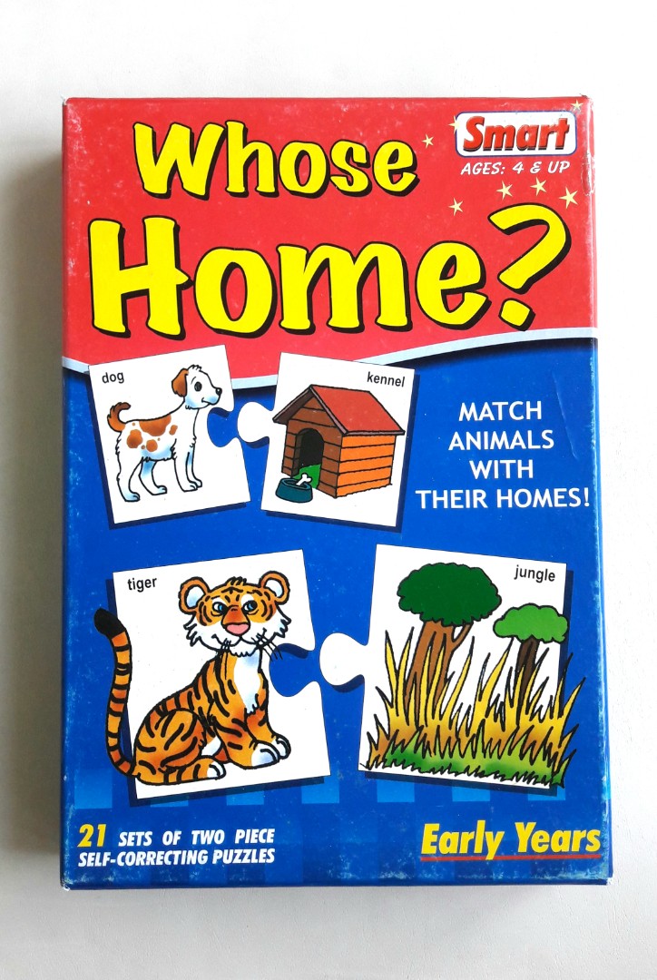 Smart Early Years Puzzle (Whose Home?) Hobbies Toys Toys Games on