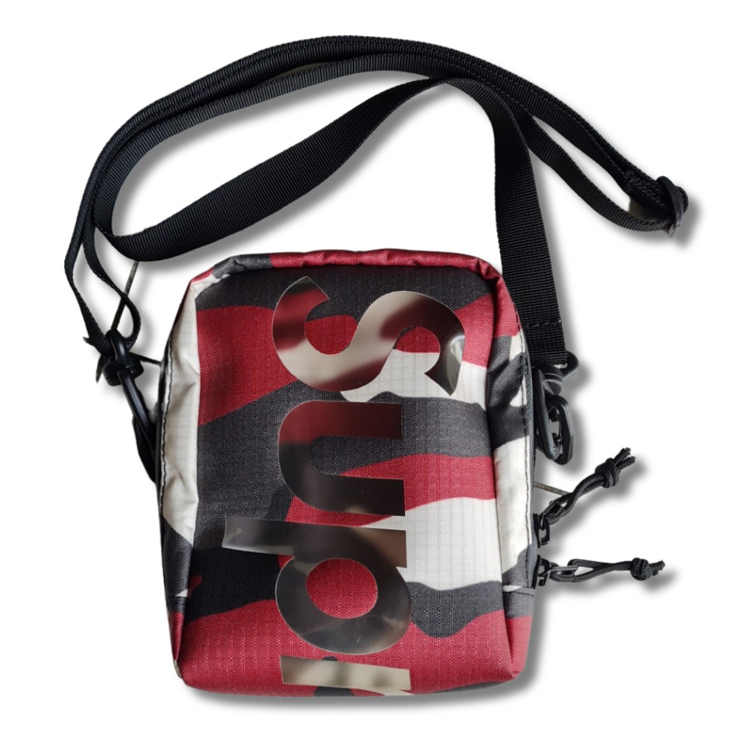 supreme neck pouch red