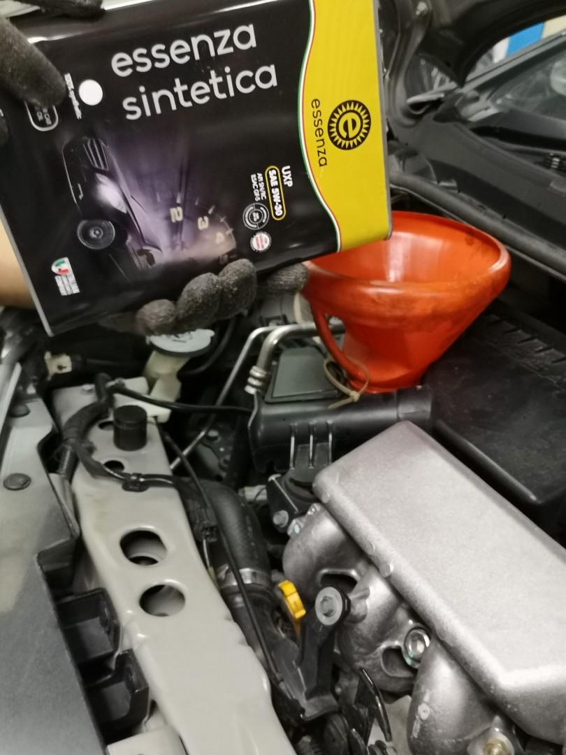 0W20 / 5W40 / 5W30 Engine oil Essenza(ITALY) + Oil Filter + Coolant