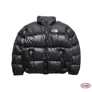 black puffy north face jacket