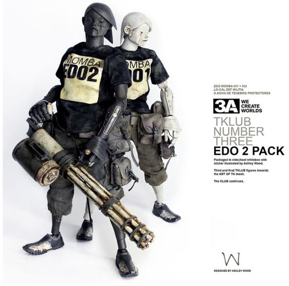 ThreeA 3A 1/6 Tomorrow King Mombe EDO TK 001+002, 興趣及遊戲, 玩具