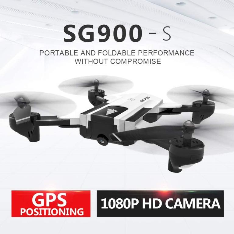 SG900-S 2.4G RC Drone Foldable Selfie Smart GPS FPV Quadcopter With 1080P HD PC 