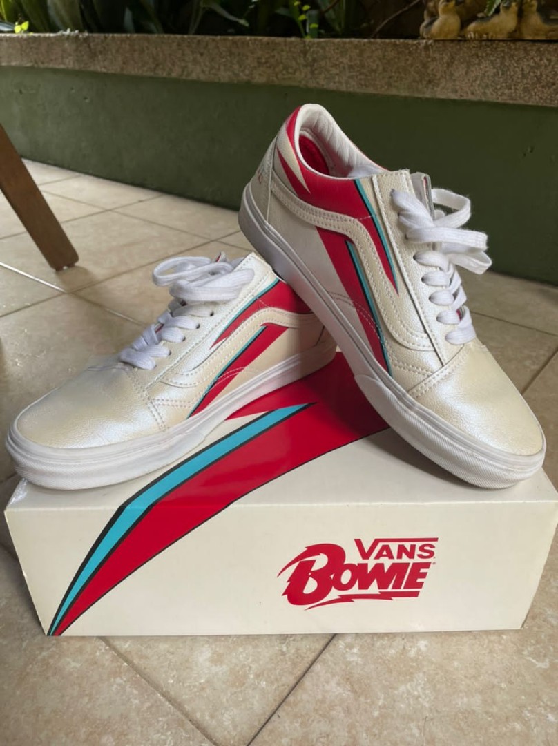 Vans david bowie white cheap