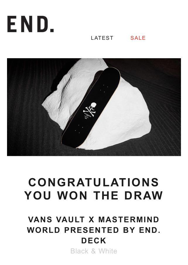 vans vault x mastermind world presented by end. deck