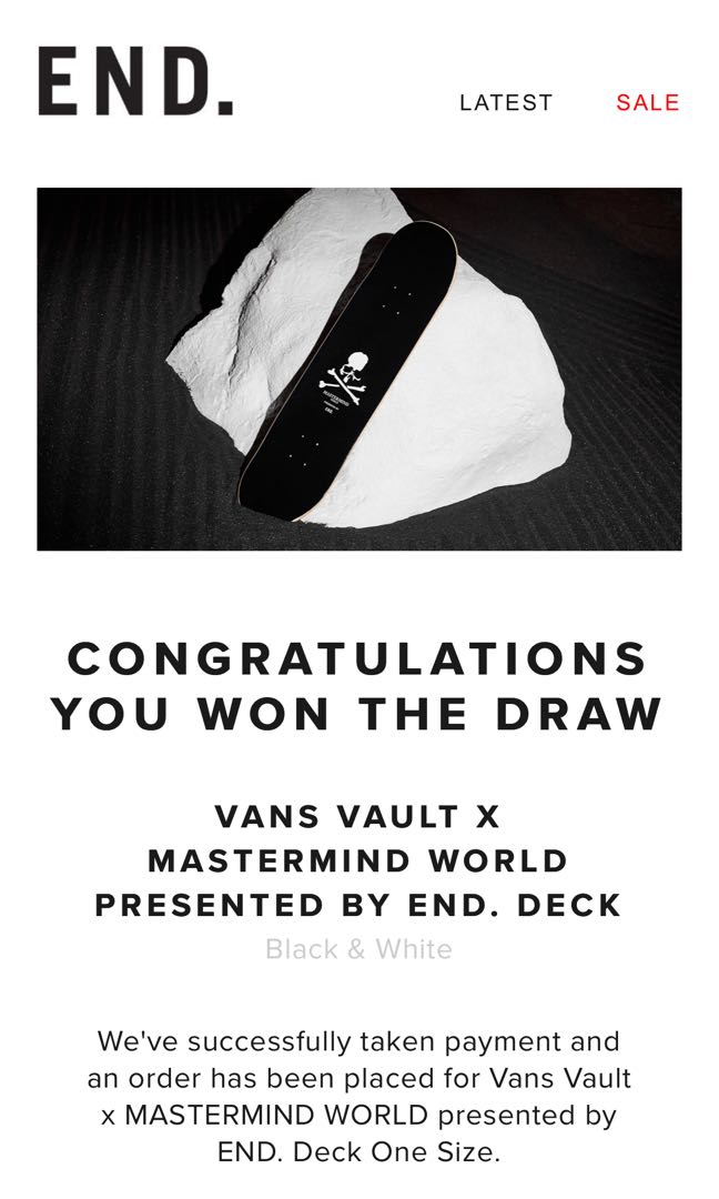 VANS VAULT X MASTERMIND WORLD PRESENTED BY END