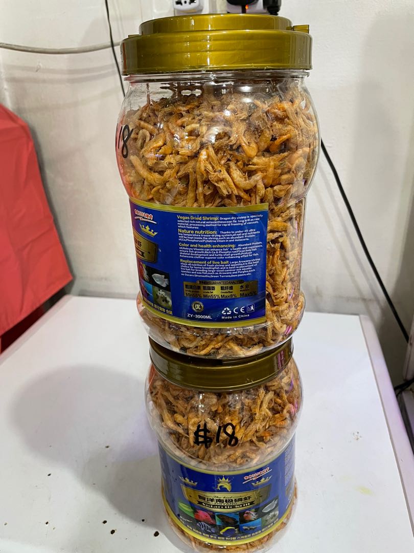 Vegas dried shrimp, Pet Supplies, Pet Food on Carousell