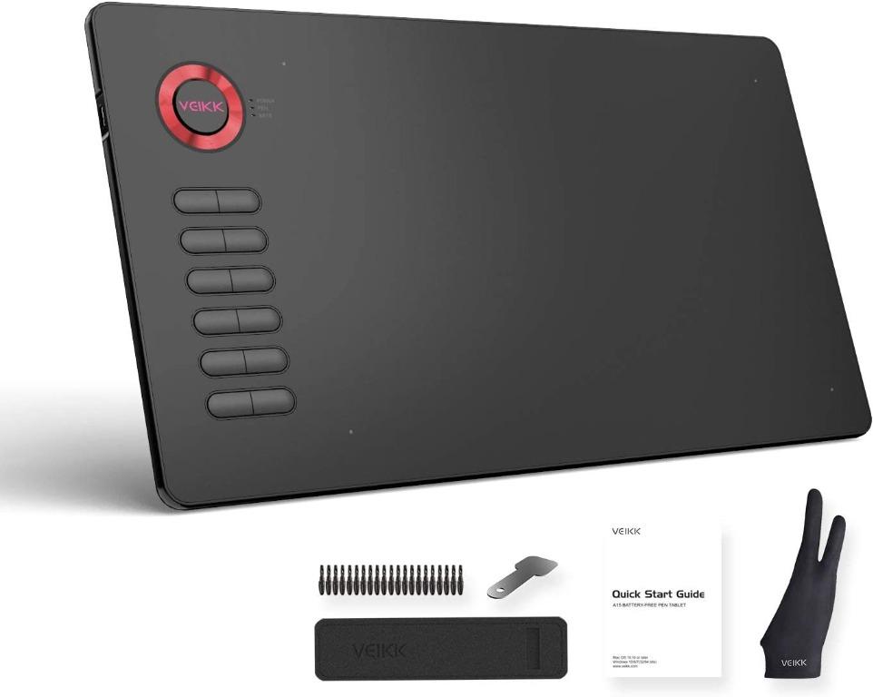VEIKK A15 Graphics Drawing Tablets 10x6 Inch Drawing Digital Pen