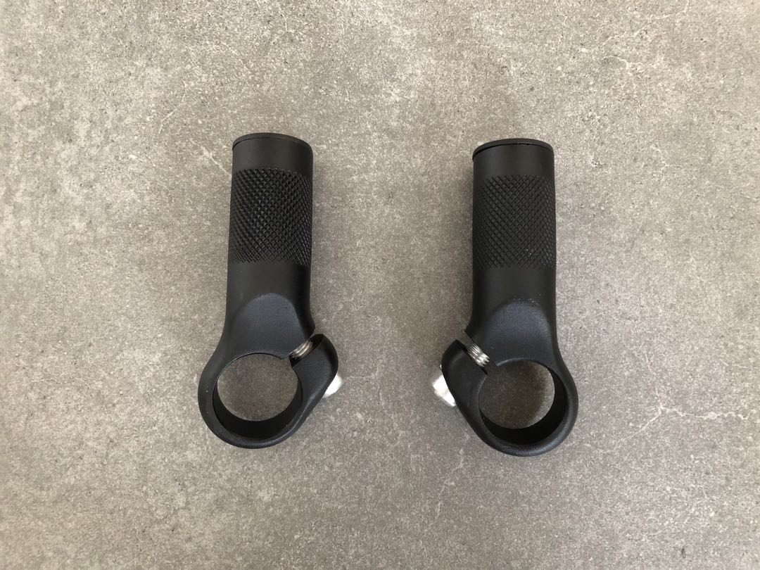 Rallonges De Guidon Zoom Bar End – Pour VTT, 22 Mm, Argentées, Acier, état Propre