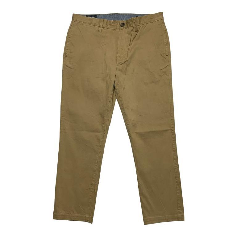 Wallin Bros Slim Fit Khaki Chino Ankle Pants Fesyen Pria