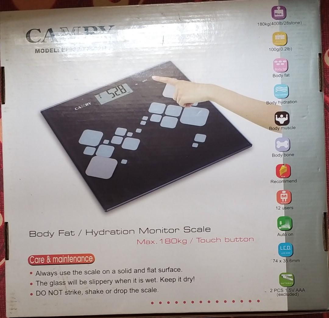 Weighing/body fats/hydration Scale, Health & Nutrition, Health Monitors