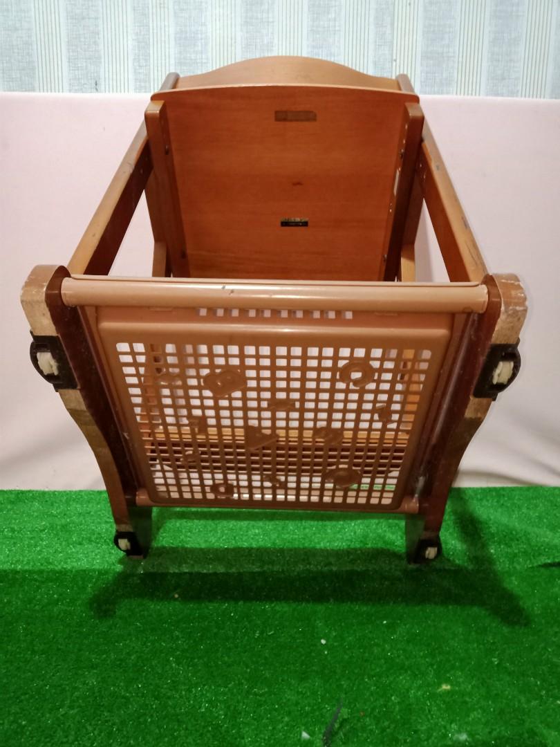 Wooden high chair japan Surplus, Babies & Kids, Nursing & Feeding, Baby