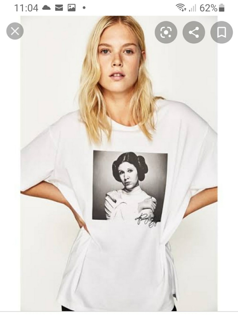 ZARA PRINCESS LEIA TSHIRT SZ SMALL 