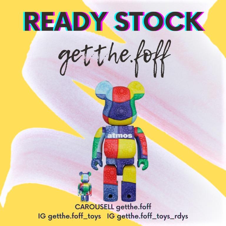 BE@RBRICK atmos BANDANA 100％ & 400％ MULT MEDICOM BE@RBRICK ATMOS