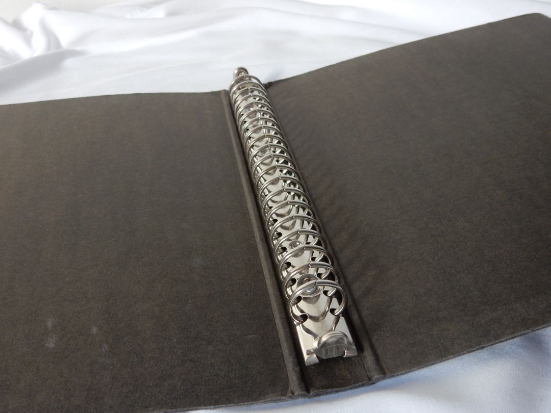 [A5 MUJI BINDER] MUJI A5 30Ring Black Paper Binder, Hobbies & Toys