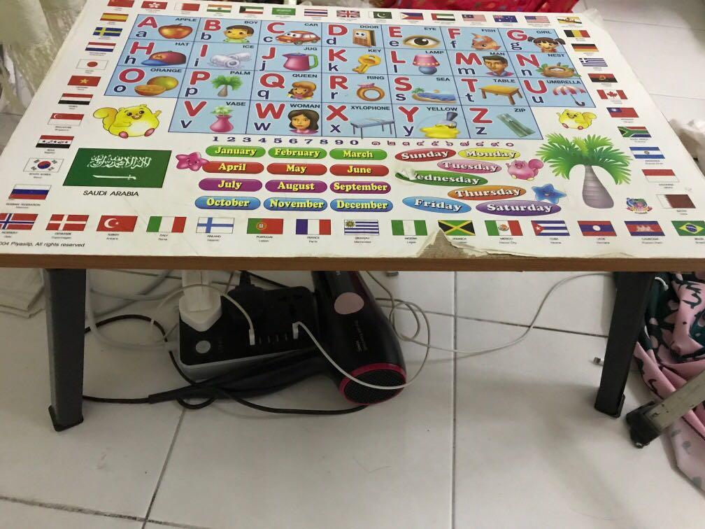 ABC small study table (Category: Tables & Sets) located in Kuala Lumpur. Submitted by featherangie (Listing ID 1128423896, Image 1). Description: .
