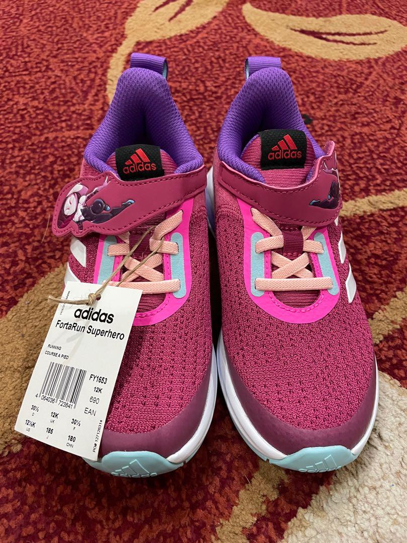 Adidas Fortarun Superhero Shoes, Babies \u0026 Kids, Girls' Apparel, 4 to 7  Years on Carousell