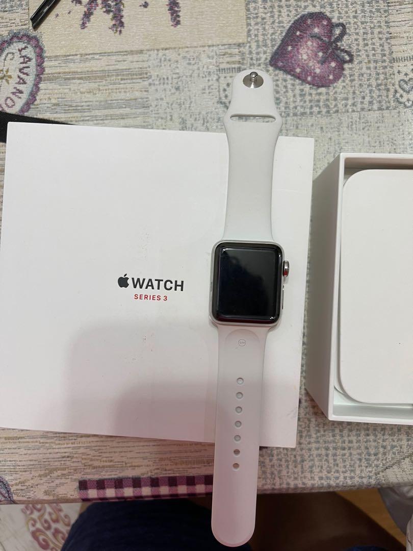 放apple watch 3 stainless 38mm(GPS+LTE)版白色sport brand, 手提電話