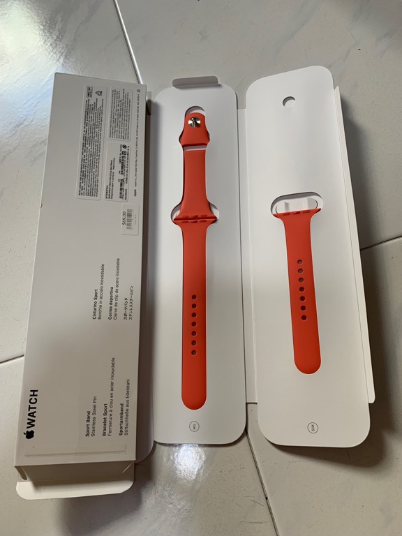 Apple Watch Pink Citrus Sport Band WTS or Trade Mobile Phones