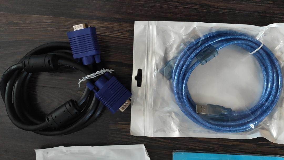 Assorted Computer Cables - HDMI-Display Port, VGA, USB extender (Category: Cables & Adaptors) located in Las Pinas. Submitted by coolbear.1cc181 (Listing ID 1128321702, Image 2). Description: Assorted video cables; - 2xVGA - 1 x USB cable extender - 1 x Display Port to HDMI cable (defect: loose connector, video signal drops when moved. UGREEN brand, unused, package opened to test) GCash..