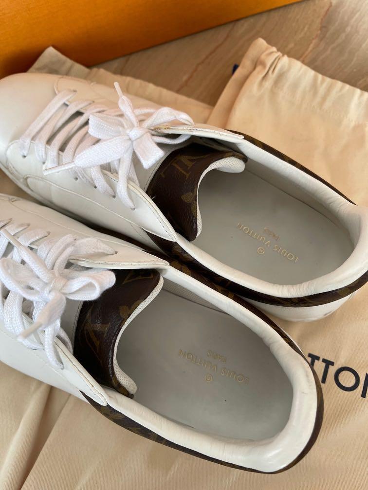 Louis Vuitton - Authenticated Luxembourg Trainer - Leather White Plain for Men, Good Condition