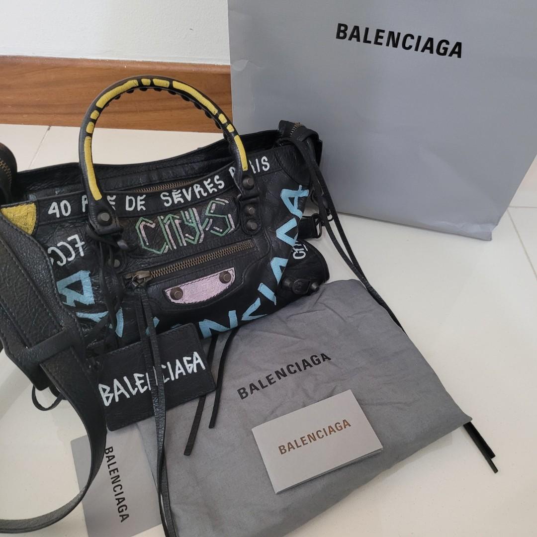 Balenciaga City Bag Graffiti (Small Size), Luxury, Bags & Wallets on  Carousell