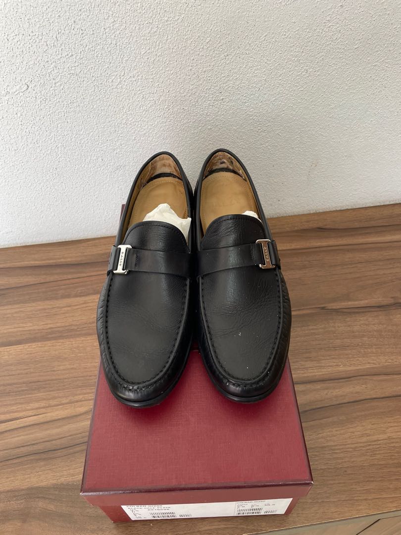 Bally black calf plain shop